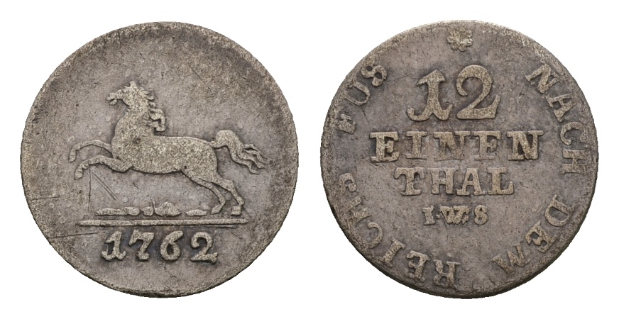  Altdeutschland; Kleinmünze 1762   