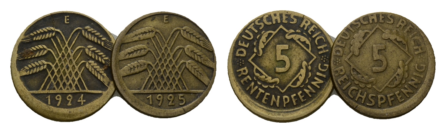  Weimarer Republik; 2x Verprägungen   