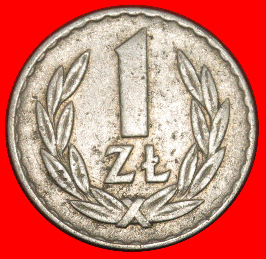  * SOCIALIST STARS ON EAGLE (1957-1985): POLAND ★ 1 ZLOTY 1967 RARE! DIES I+A★LOW START ★ NO RESERVE!   