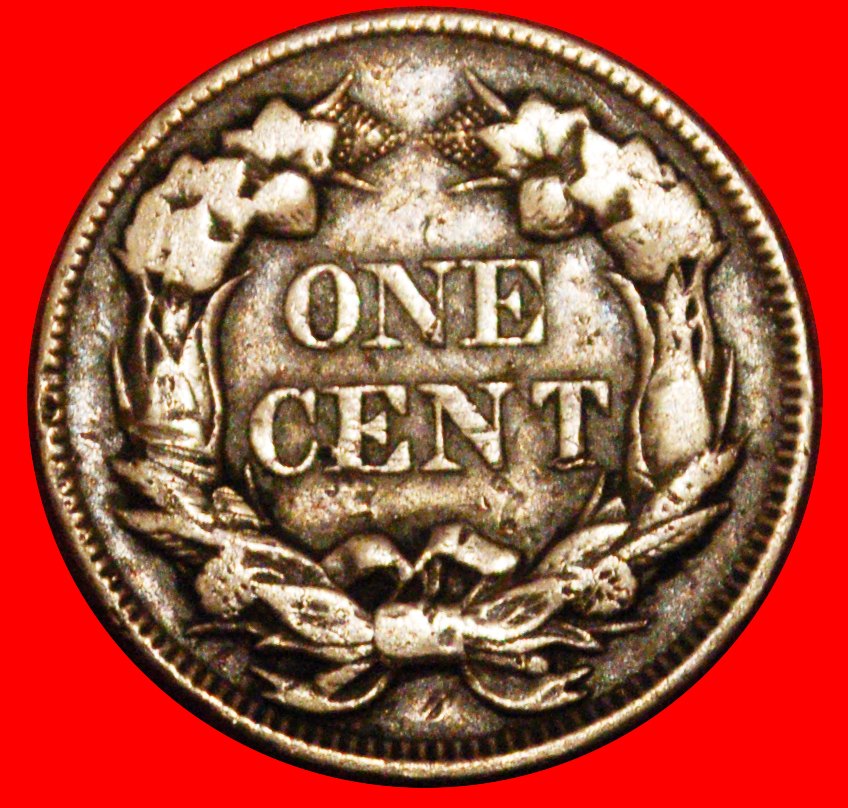  * FLIEGENDER ADLER (1856-1858): USA ★ 1 CENT 1857 UNGEWÖHNLICH! ★OHNE VORBEHALT!   