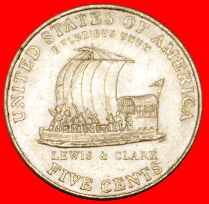  * LEWIS & CLARK 1805: USA ★ 5 CENTS 2004P SHIP! JEFFERSON (1801-1809) LOW START★ NO RESERVE!   