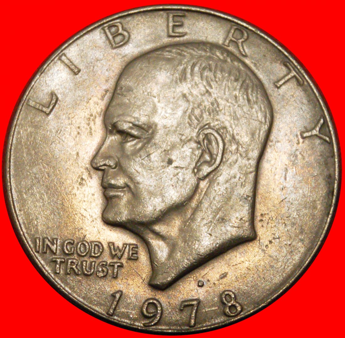  * LUNAR DOLLAR (1971-1999): USA ★ 1 DOLLAR 1978D! EISENHOWER (1890-1969)!★LOW START★ NO RESERVE!   