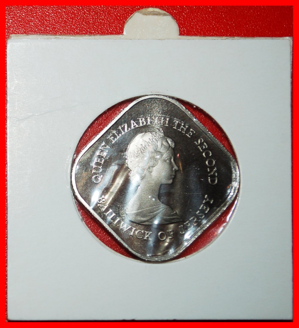  * BATTLE 1781: JERSEY ★ 1 POUND 1981 PROOF! UNCOMMON TYPE! IN HOLDER!★LOW START★ NO RESERVE!   