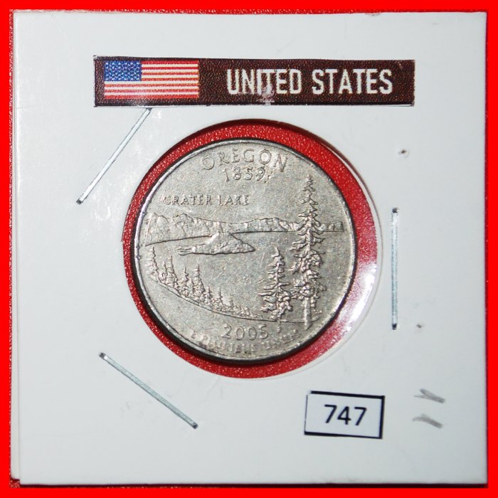 * WIZARD INSELN 1859: USA ★ 1/4 DOLLAR 2005P! WASHINGTON (1789-1797) IN PACKUNG!★OHNE VORBEHALT!