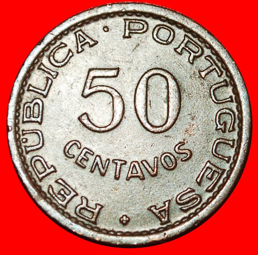  * ELEPHANT (1953-1961) PORTUGAL: ANGOLA ★ 50 CENTAVOS 1957 ERROR! LOW START ★ NO RESERVE!   