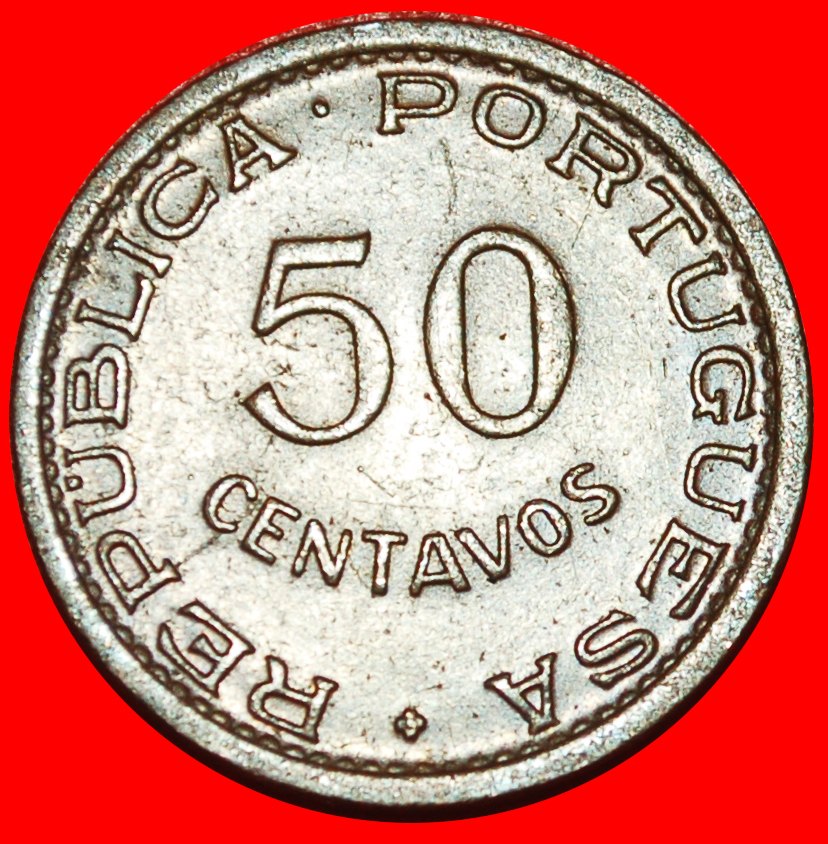  * ELEPHANT (1953-1961) PORTUGAL: ANGOLA ★ 50 CENTAVOS 1958 ERROR! LOW START ★ NO RESERVE!   