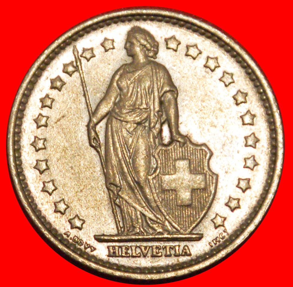 * WITHOUT STAR (1850-2023): SWITZERLAND ★ 1 FRANC 1968B! ★LOW START ★ NO RESERVE!   