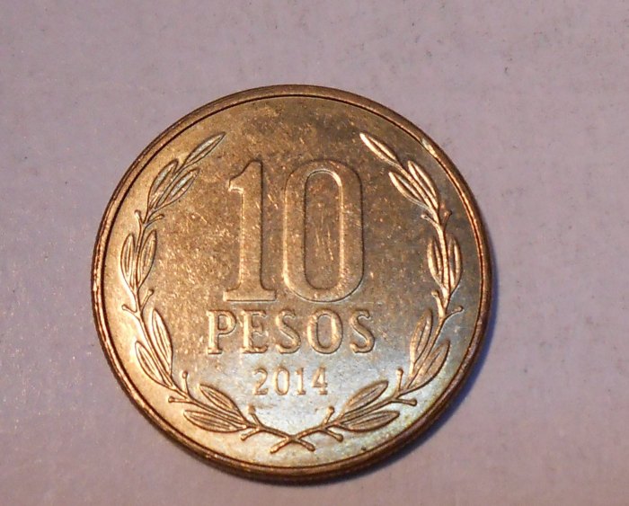  M.16.Chile, 10 Pesos 2014   