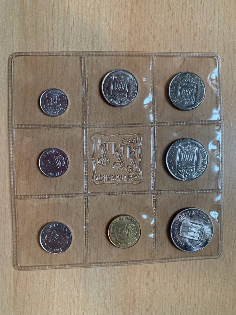  Jahresset von San Marino 1973 BU (8 Münzen)   