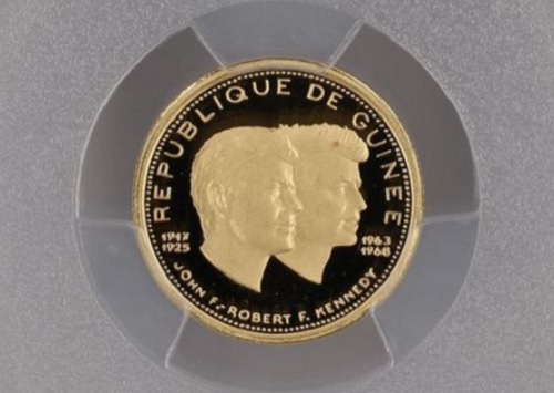  Guinea 1.000 Francs 1969 | PCGS PR 69 ULTRA CAMEO TOP POP | John and Robert Kennedy V1   