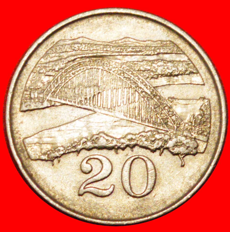  * GREAT BRITAIN (1980-1997): ZIMBABWE ★ 20 CENTS 1983 BRIDGE! ★LOW START ★ NO RESERVE!   