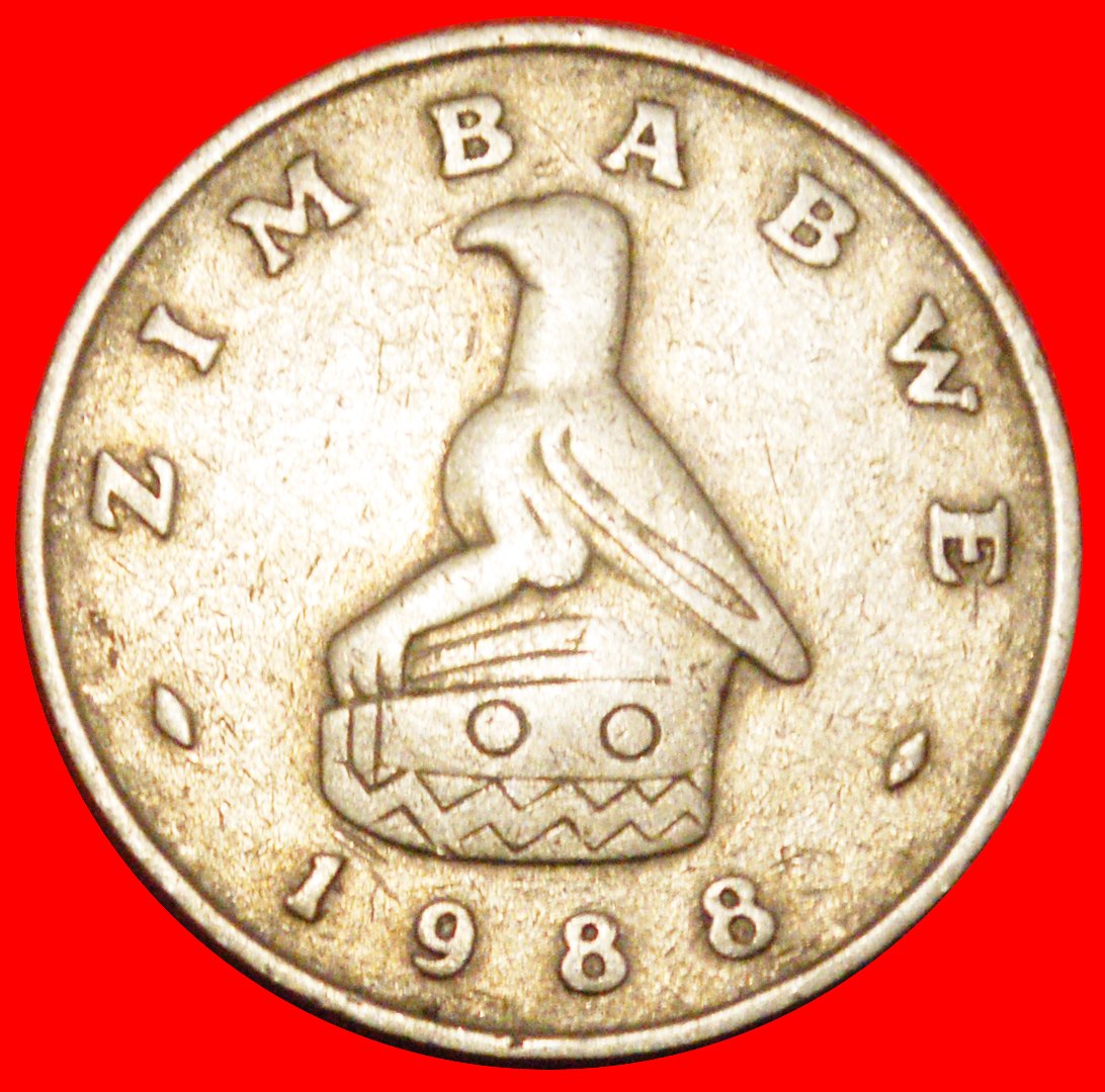  * GREAT BRITAIN (1980-1997): ZIMBABWE ★ 50 CENTS 1988 SUN UNCOMMON! ★LOW START ★ NO RESERVE!   