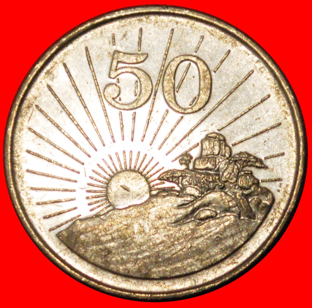  * GREAT BRITAIN (1980-1997): ZIMBABWE ★ 50 CENTS 1997 SUN! ★LOW START ★ NO RESERVE!   