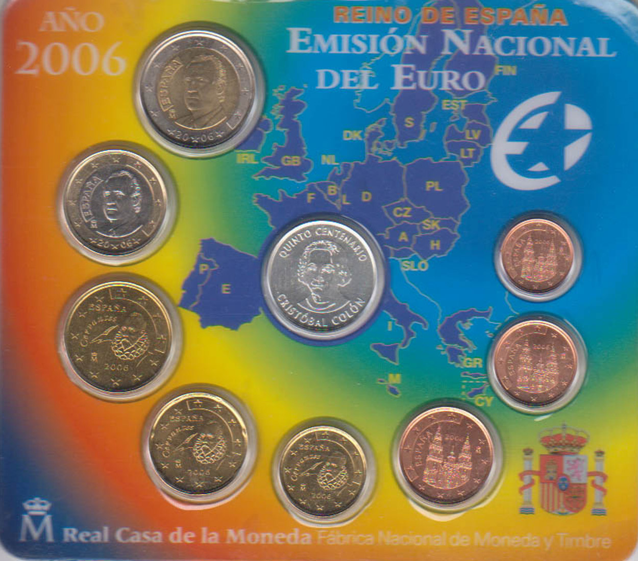  Offiz. KMS Spanien *Kolumbus* 2006 mit Silbermedaille nur 24.998St!   