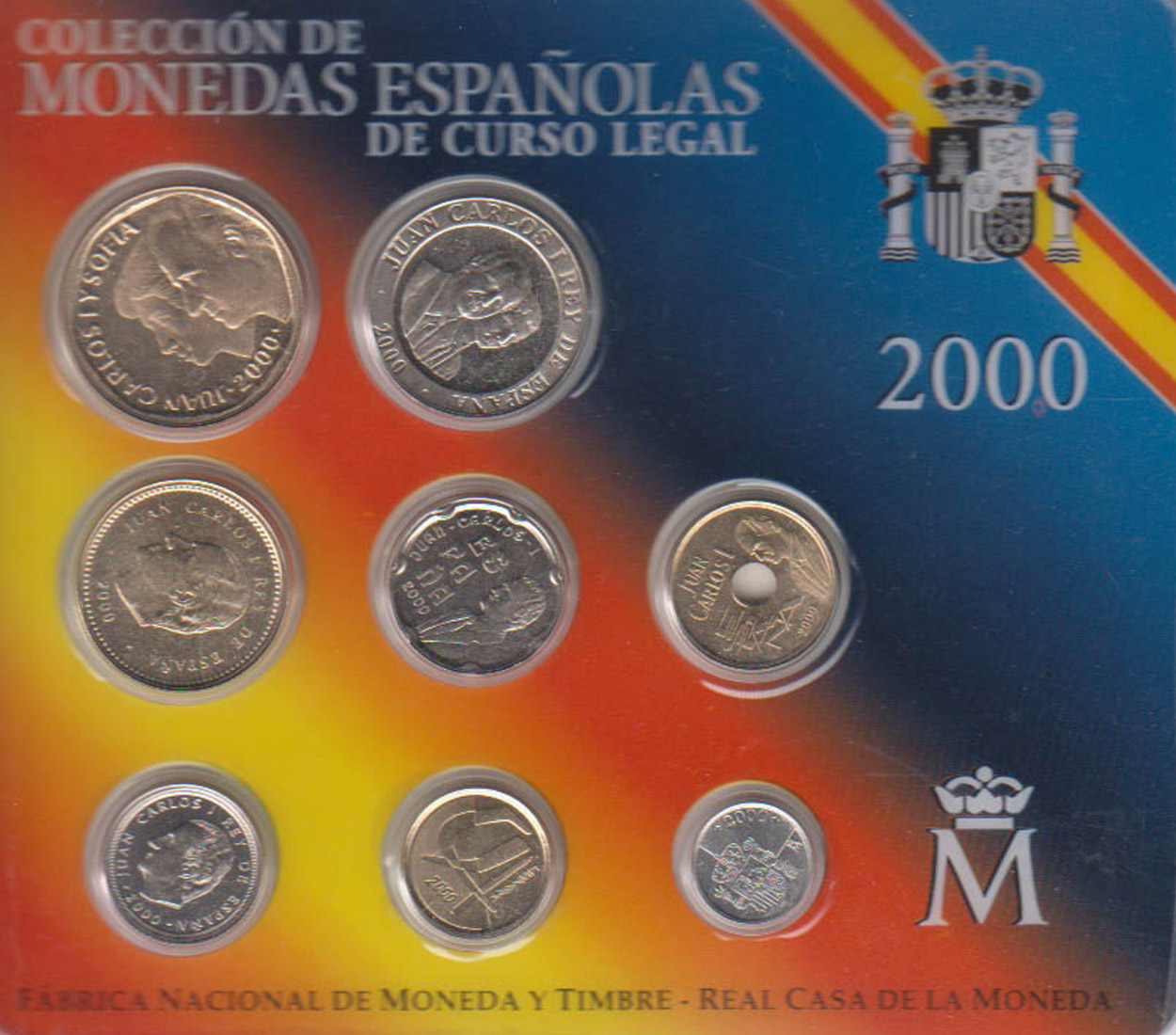  Offizieller Pesetas-KMS Spanien 2000   