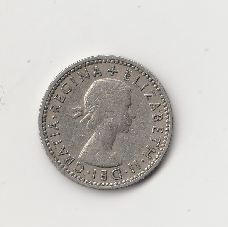  6 Pence Großbritannien 1955 (M817)   