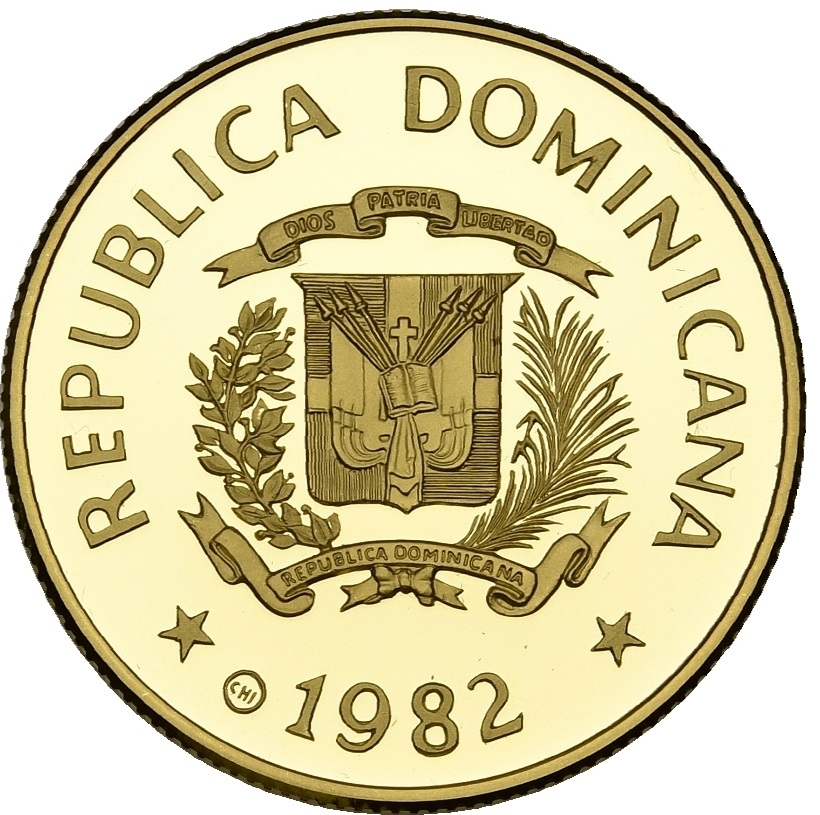  Dominikanische Republik 200 Pesos 1982 | PF 69 ULTRA CAMEO | Internationales Jahr des Kindes   