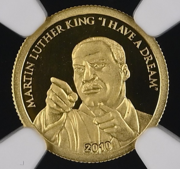  Cook Inseln 10 Dollar 2010 | NGC PF68 ULTRA CAMEO TOP POP | Martin Luther King   