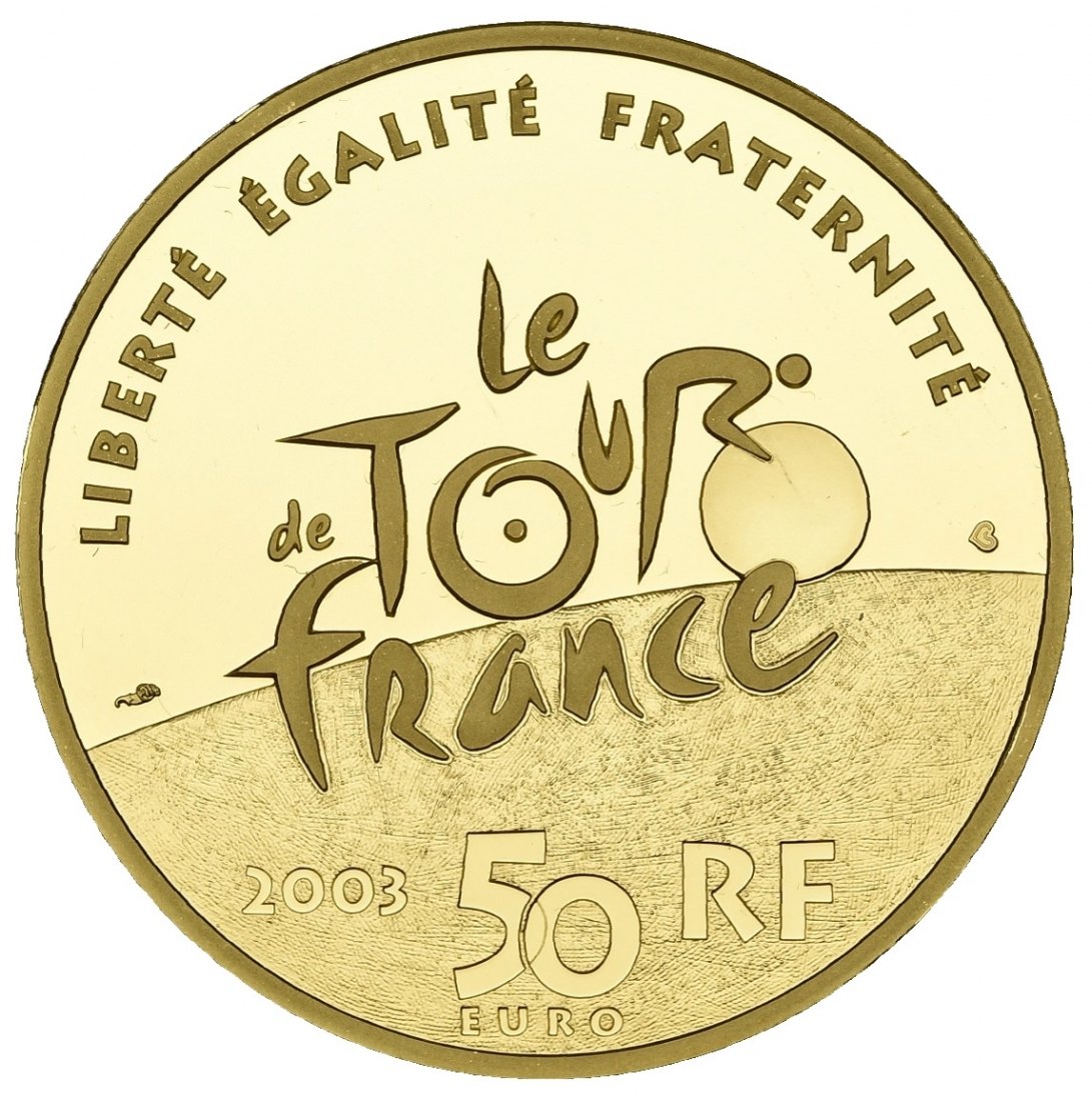  Frankreich 50 Euro 2003 | NGC PF68 ULTRA CAMEO | Tour de France   