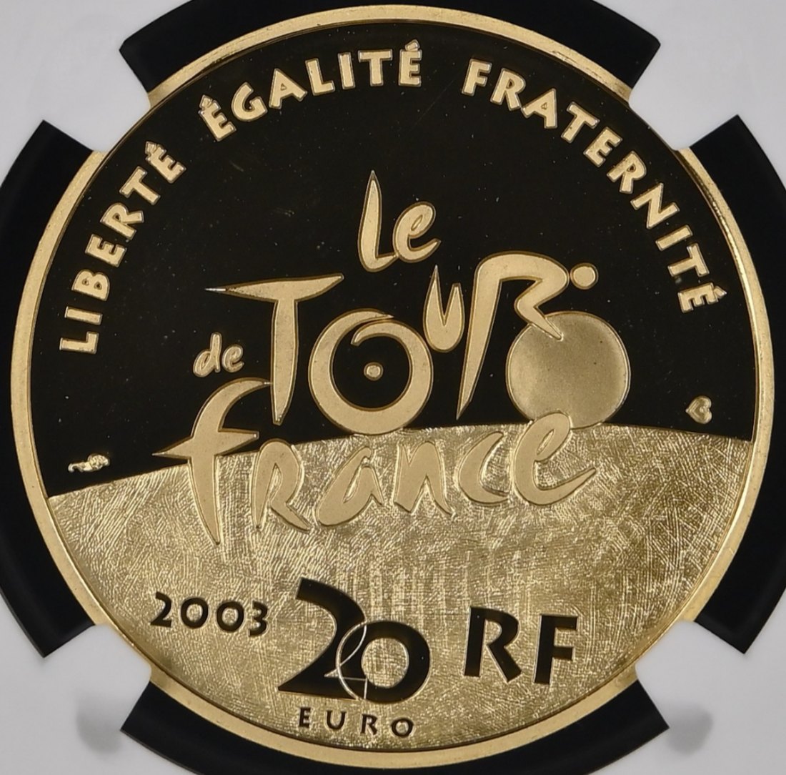  Frankreich 20 Euro 2003 | NGC PF69 ULTRA CAMEO | 100 Jahre Tour de France   