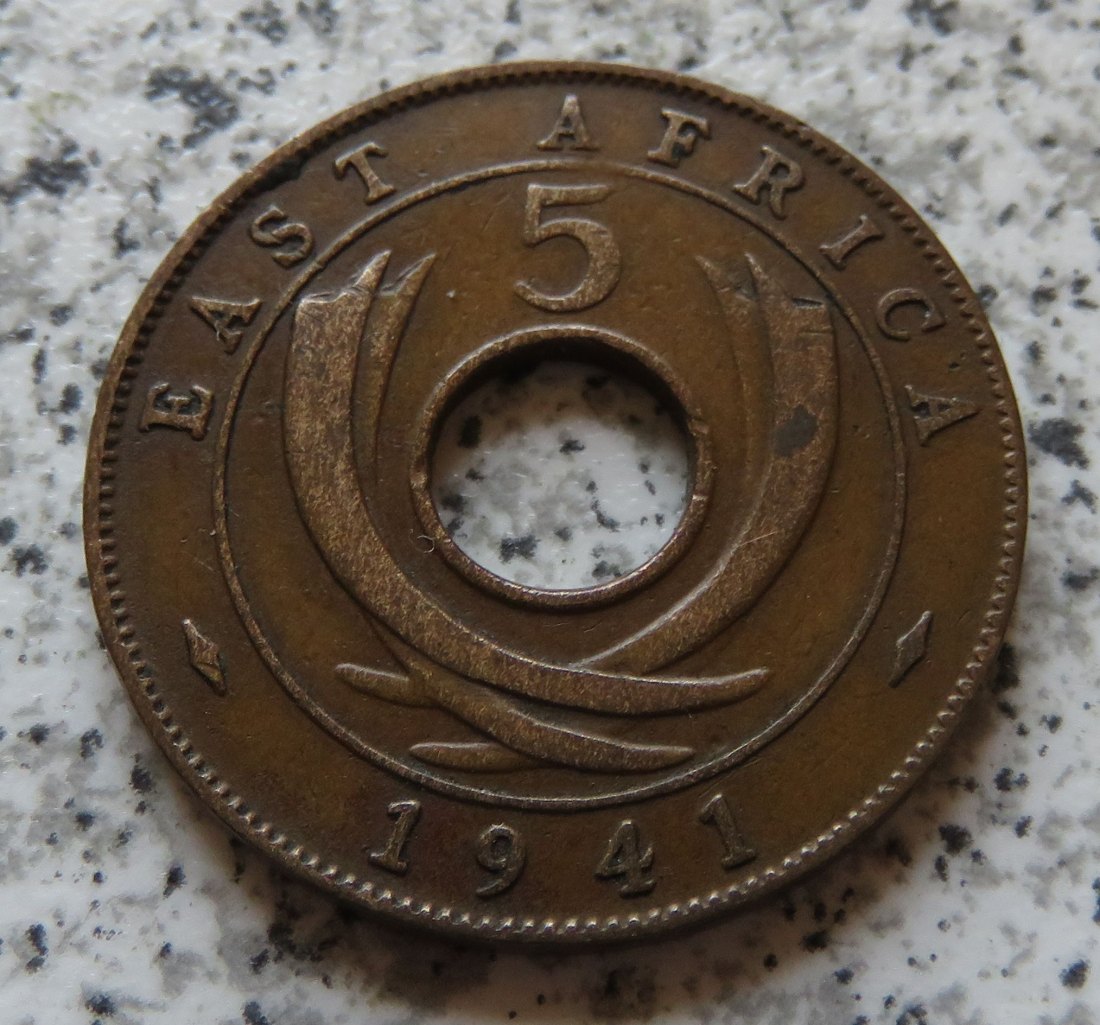  East Africa 5 Cents 1941 I / Ostafrika 5 Cents 1941 I   