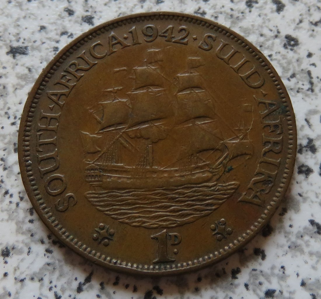  Südafrika 1 Penny 1942   