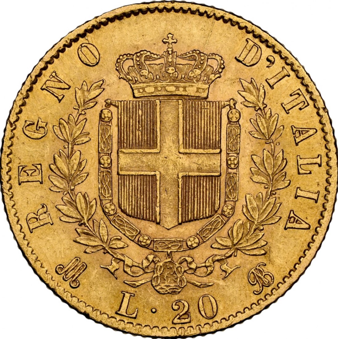  Italien 20 Lire 1873 | NGC AU58 | Vittorio Emanuele II   