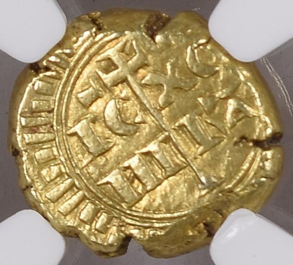  Italien Messina Tari-Multiplum 1197-1220 | NGC AU 55 | Friedrich II Hohenstaufen   