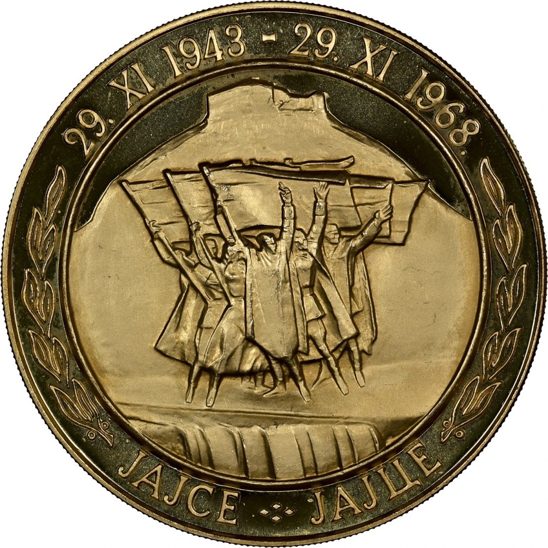  Jugoslawien 500 Dinara 1968 | NGC PF68 ULTRA CAMEO | 25. Jahrestag der Republik   