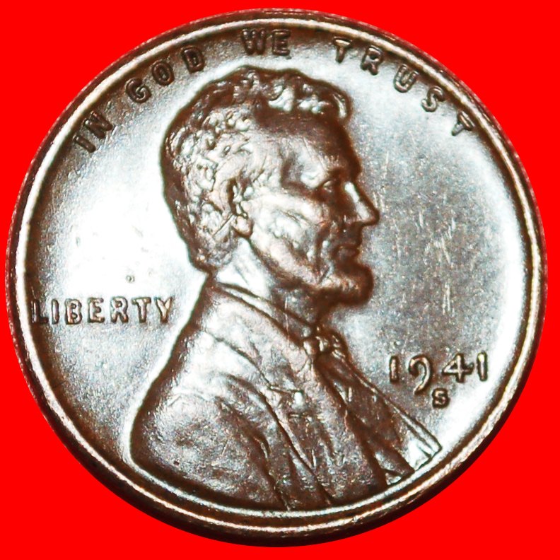  * WOMEN PENNY (1909-1958): USA ★ 1 CENT 1941S! LINCOLN (1809-1865)★LOW START★NO RESERVE!   