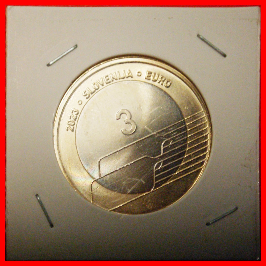  * TRACK AND FIELD BI-METALLIC: SLOVENIA (YUGOSLAVIA)★3 EURO 2023 UNC IN HOLDER★LOW START★NO RESERVE!   