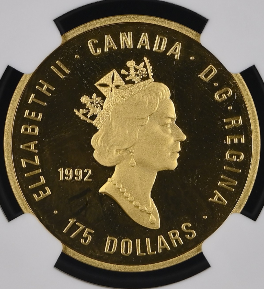  Kanada 175 Dollar 1992 | NGC PF67 ULTRA CAMEO | 100 Jahre Olympische Spiele   