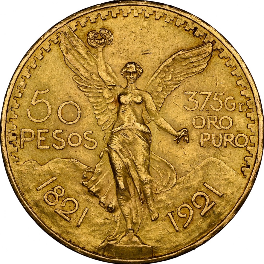  Mexiko 50 Pesos 1921 | NGC MS61 | Erster Jahrgang des Centenario   
