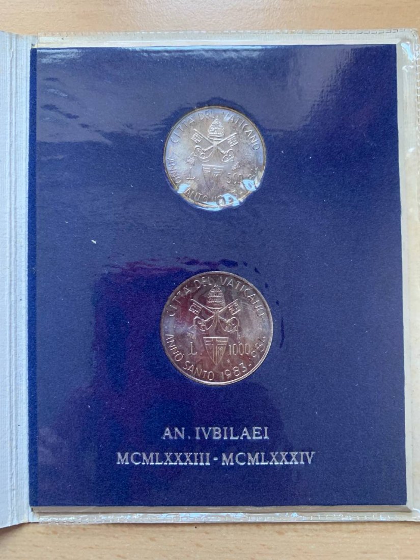  Vatikan 1983-84 Coin set BU (2 coins) Holy Year   