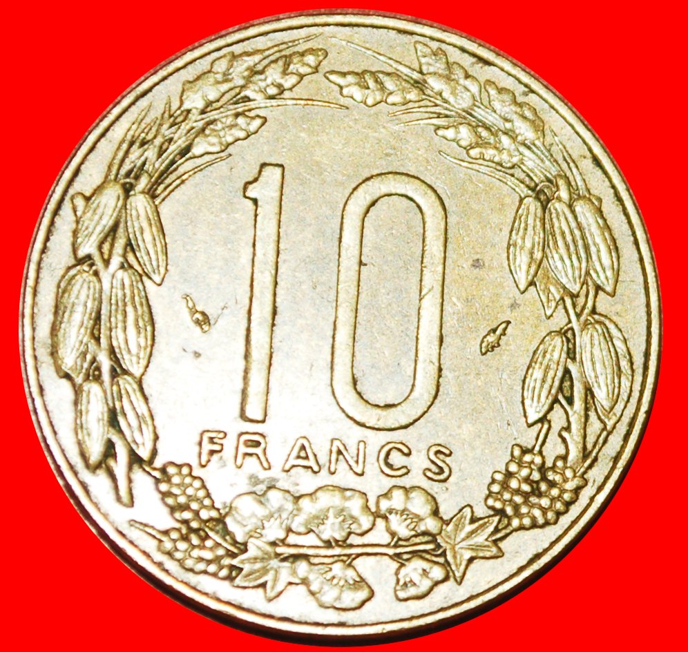  * FRANKREICH (1974-2003): ZENTRALAFRIKA ★ 10 FRANC CFA 1977 ANTILOPEN!★OHNE VORBEHALT!   