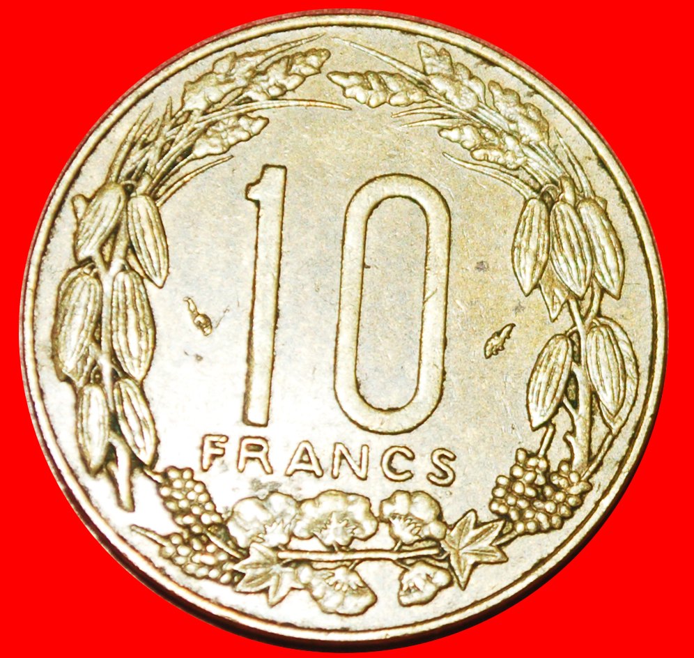  * FRANCE (1974-2003): CENTRAL AFRICA ★ 10 FRANCS CFA 1977 ELANDS!★LOW START ★ NO RESERVE!!!   