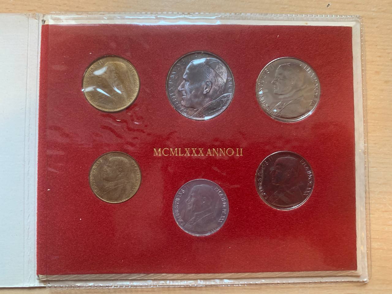 Vatikan 1980 Coin set BU (6 coins)