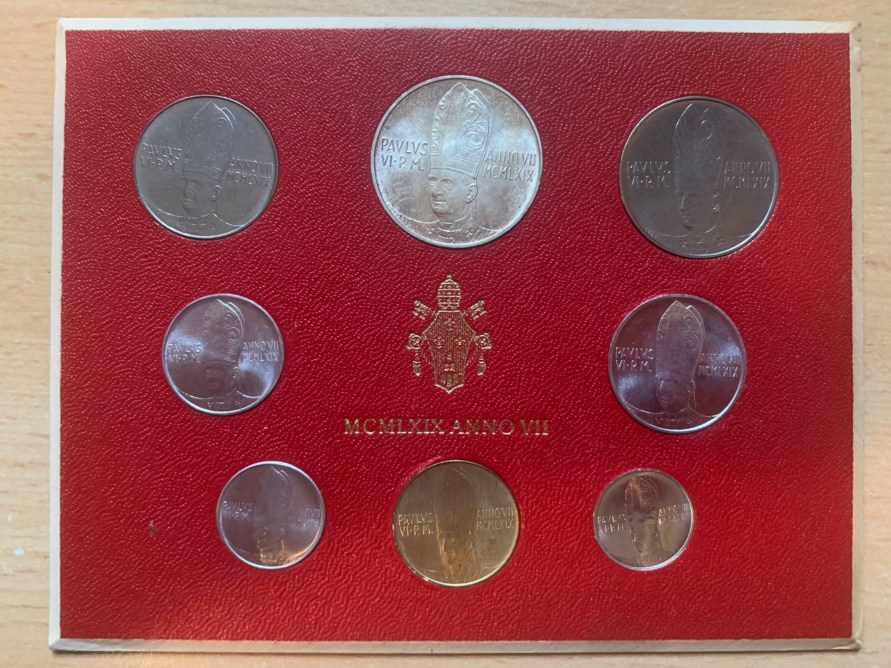 Vatikan 1969 Coin set BU (8 coins)