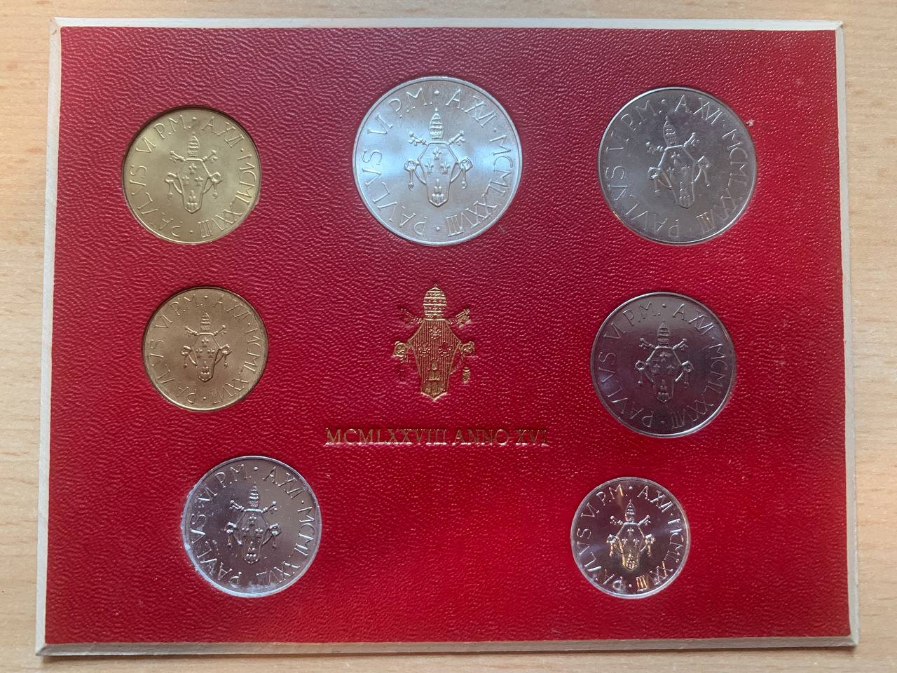 Vatikan 1978 Coin set BU (7 coins)