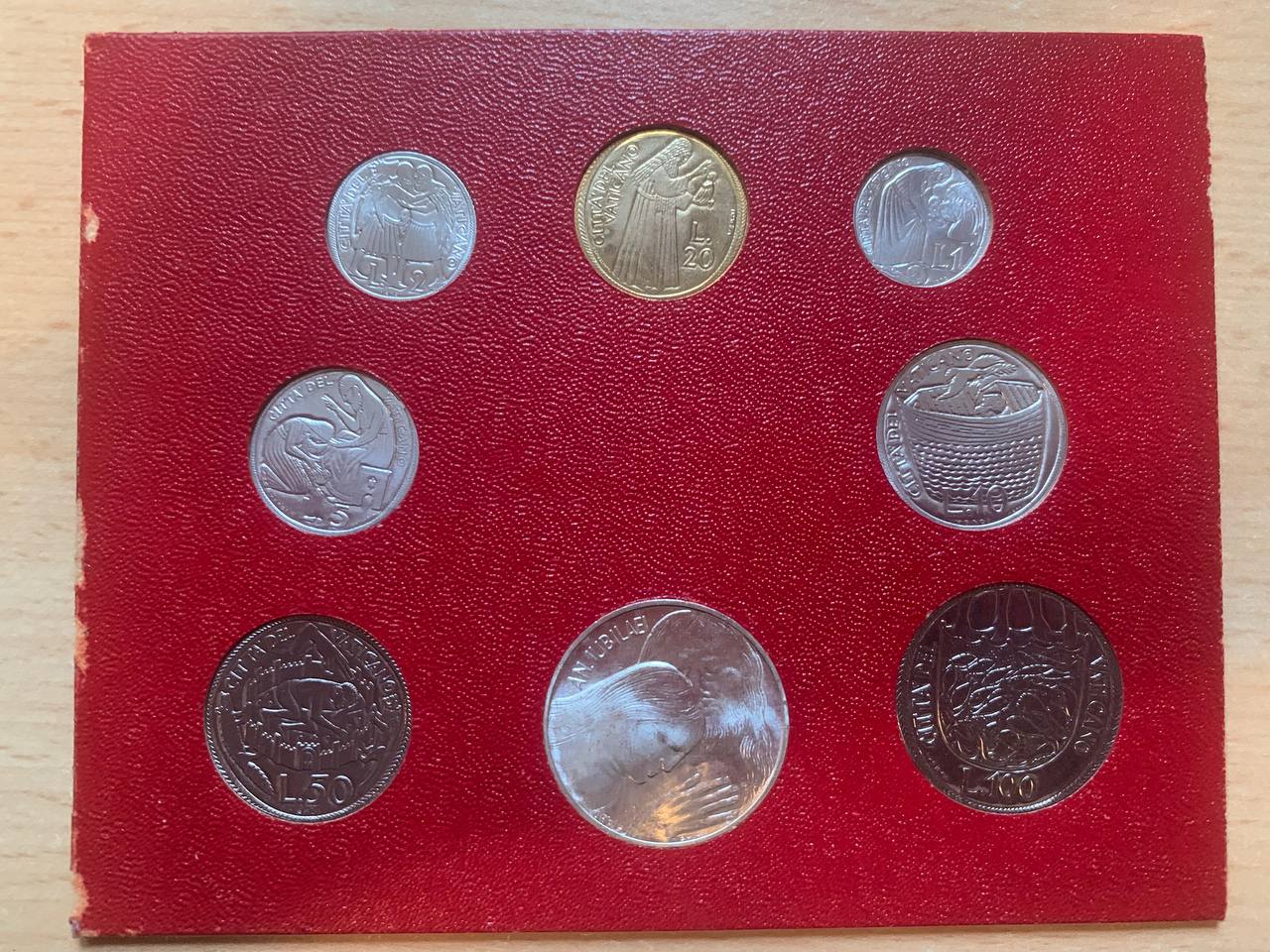  Jahresset von Vatikan 1975 BU (8 Münzen) Holy Year   