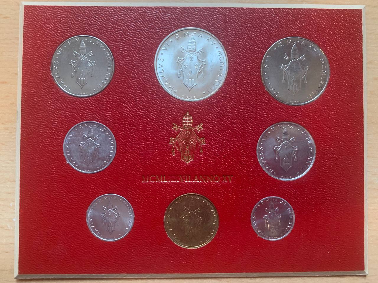 Vatikan 1977 Coin set BU (8 coins)
