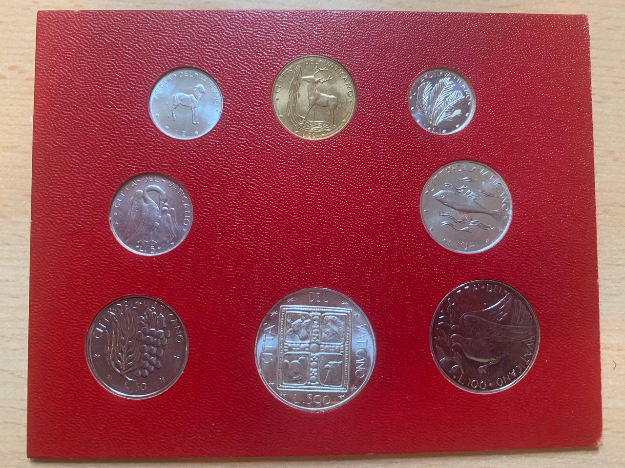  Vatikan 1977 Coin set BU (8 coins)   