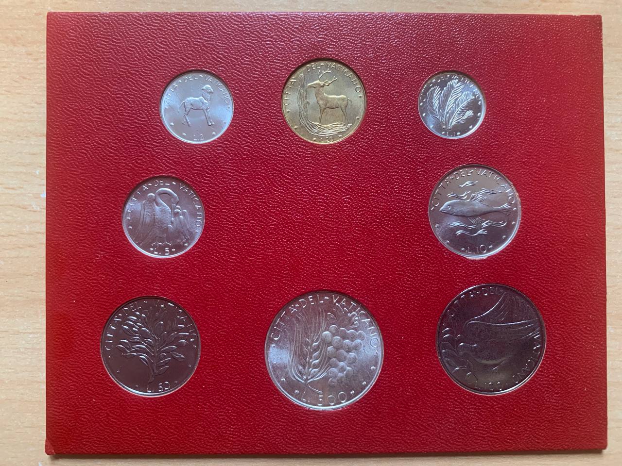  Vatikan 1972 Coin set BU (8 coins)   