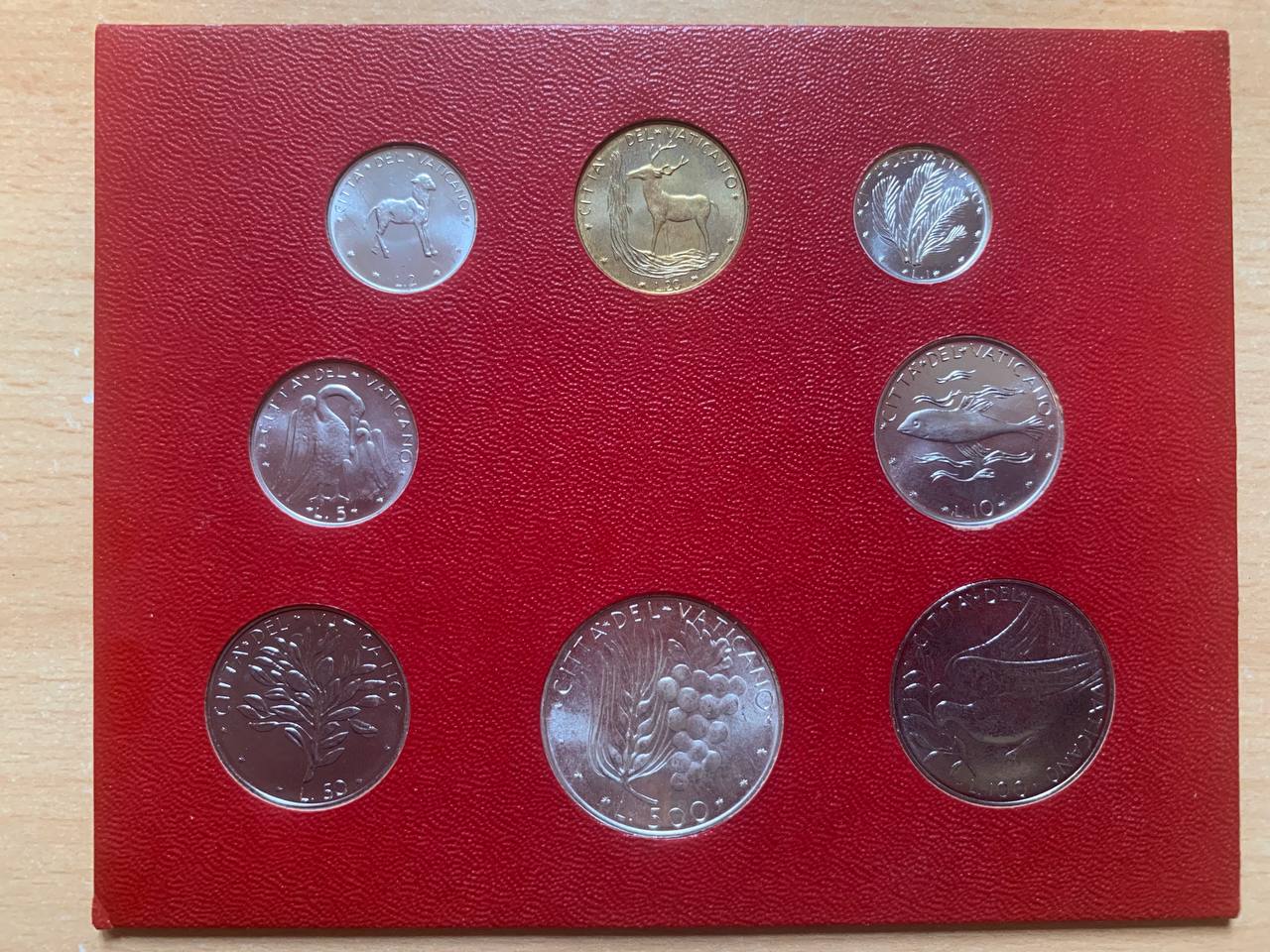  Vatikan 1976 Coin set BU (8 coins)   