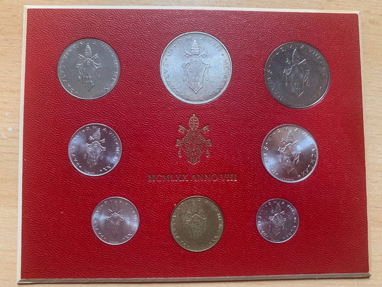 Vatikan 1970 Coin set BU (8 coins)