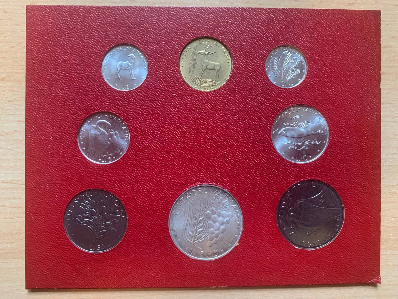  Vatikan 1970 Coin set BU (8 coins)   
