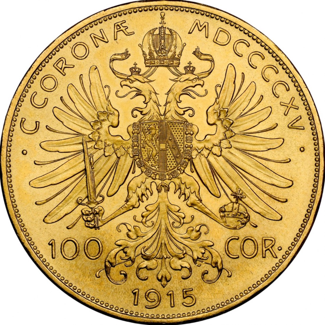  Österreich 100 Goldkronen 1915 Restrike | NGC MS 67 | Franz Joseph I.   