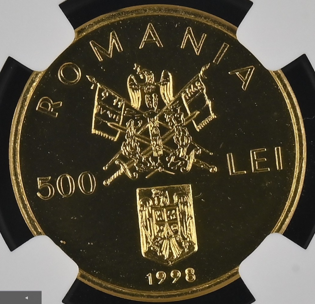  Rumänien 500 Lei 1998 | NGC PF67 | 150. Jahrestag der Revolution von 1848   