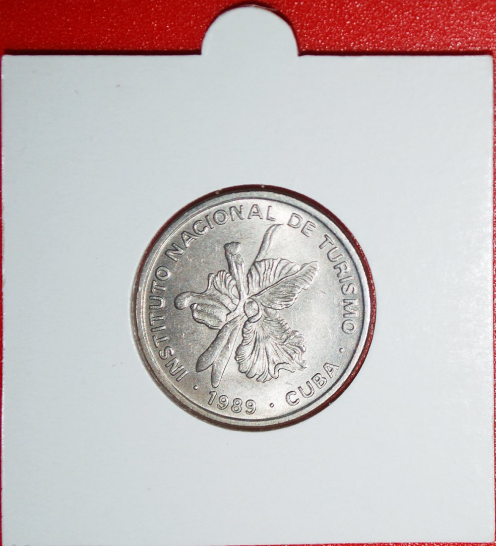 * PALME (1981-1989): KUBA ★ 25 CENTAVOS 1989 INTUR STG! IN PACKUNG! OHNE VORBEHALT!