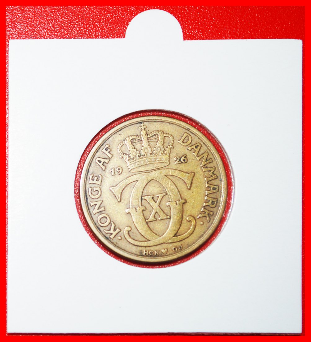  * MONOGRAM (1924-1941): DENMARK★1 CROWN 1926! CHRISTIAN X (1912-1947) HOLDER★LOW START ★ NO RESERVE!   